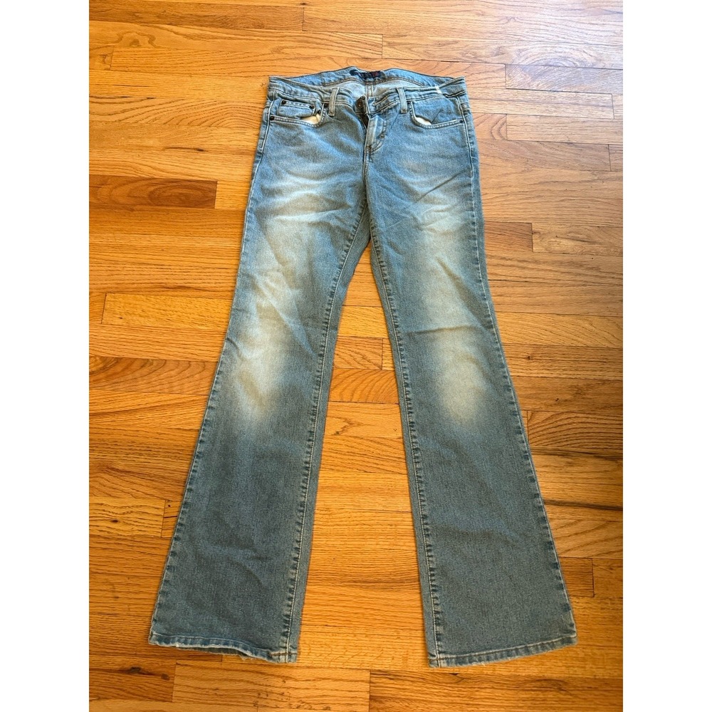 Vintage American Eagle Jeans Hipster Flared Wide Leg Y2K Women's Size 8 Low Rise